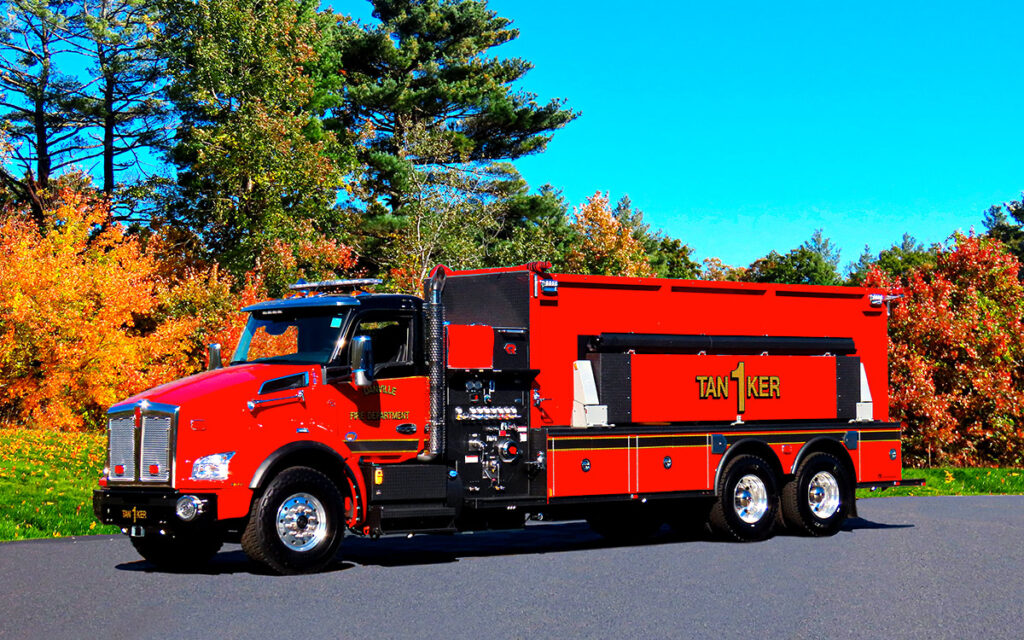 The Danville, NH Fire Department's new Rosenbauer Tanker.