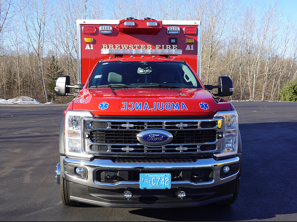 Straight on view of the front end.