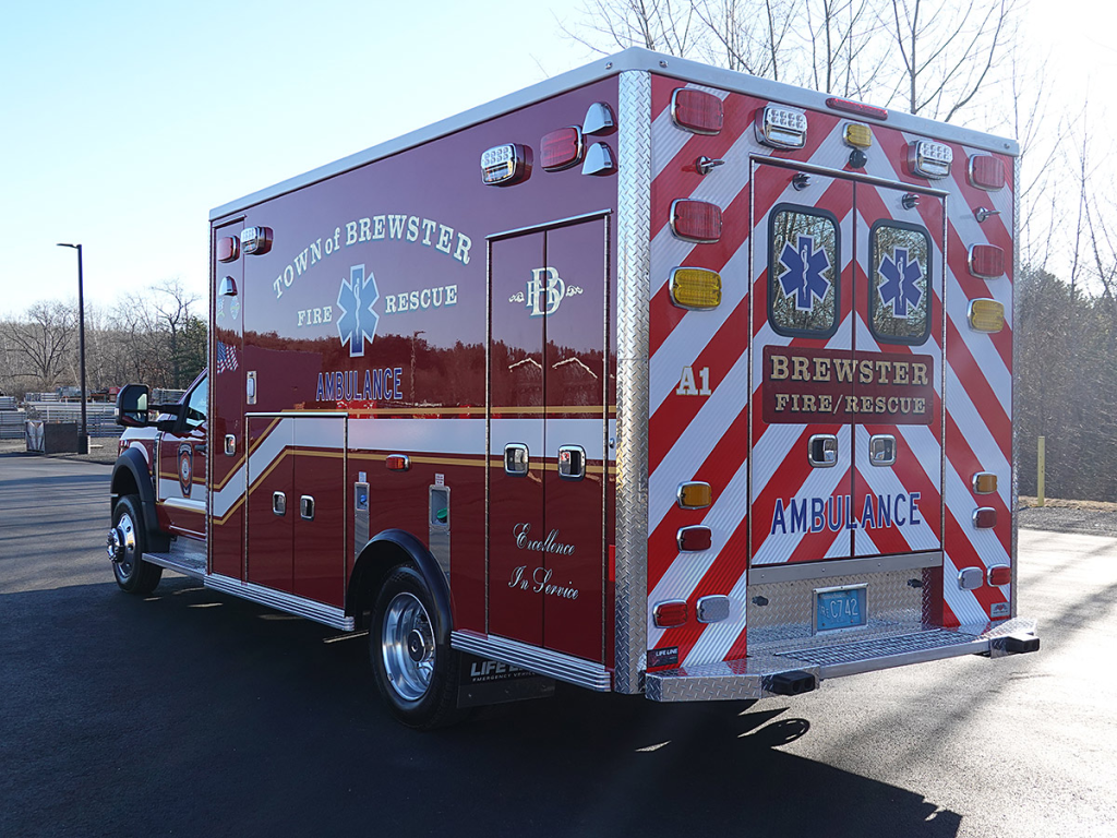 Angled driver side view heading towards the back end.