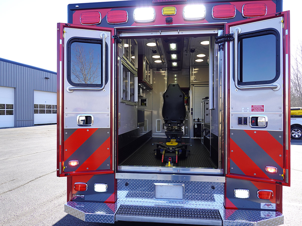 Back doors are open.