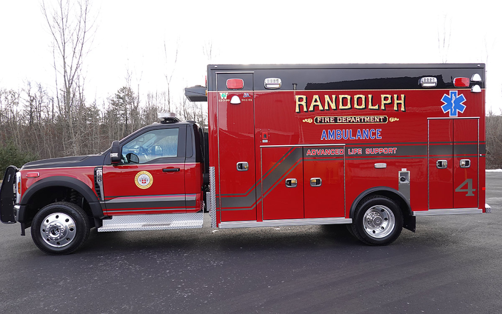 Driver side view of the new ambulance.