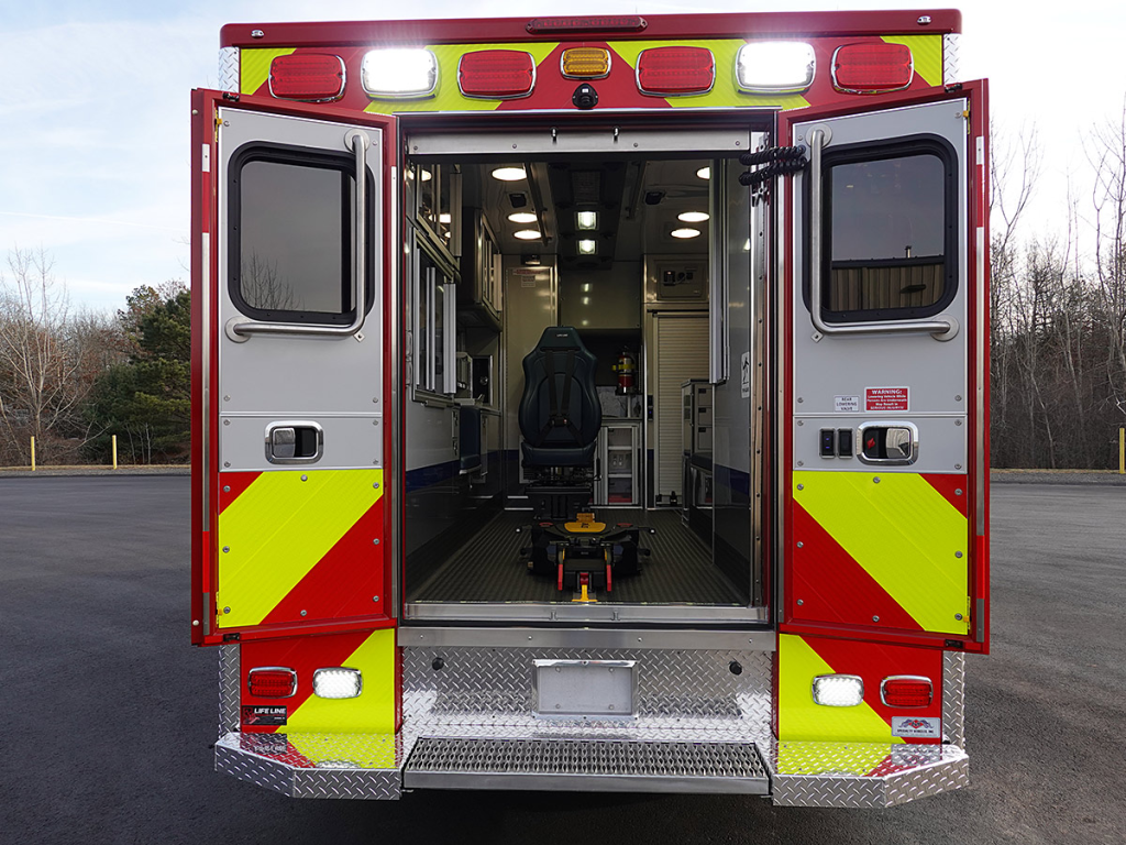 The back doors are open.