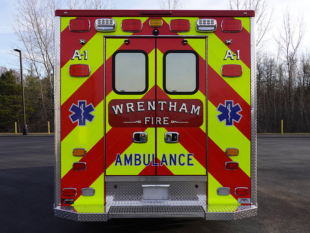 The closed back doors.