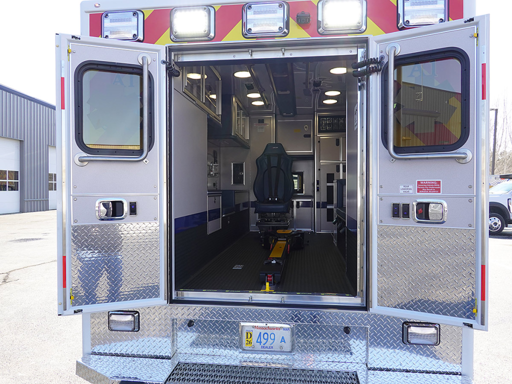 The back doors are open.