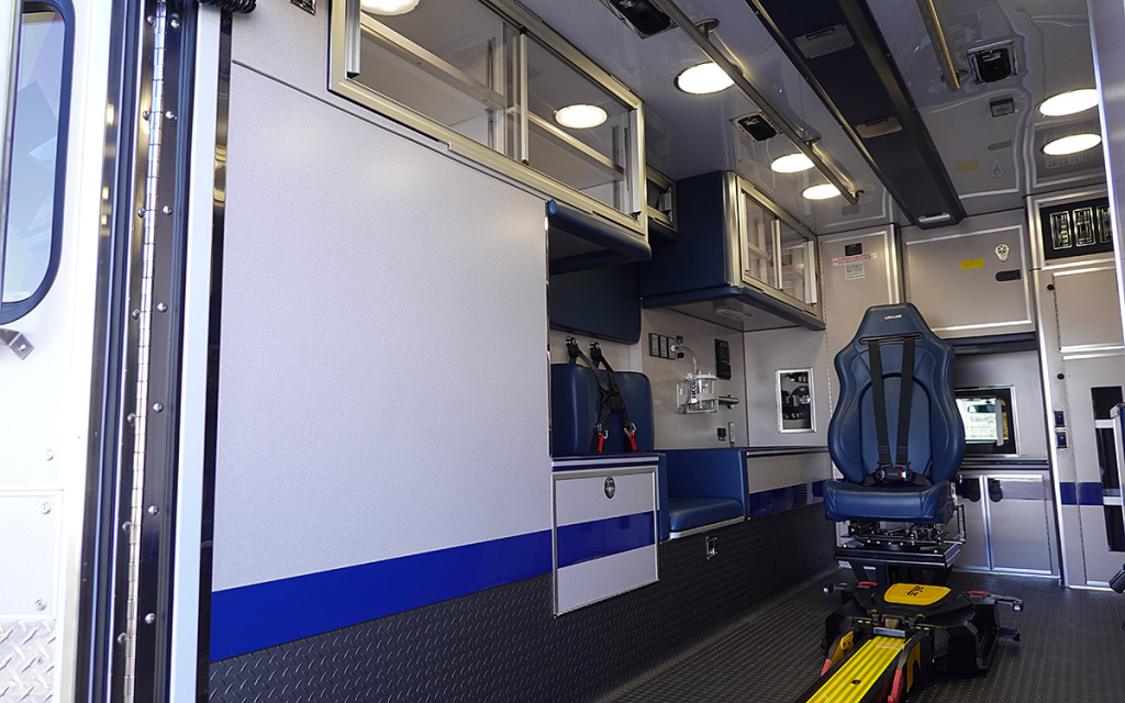 Left side view of the patient care area.