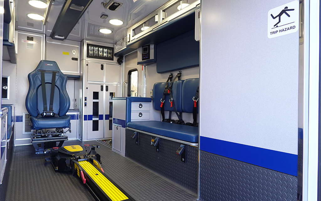 Right side view of the patient care area.