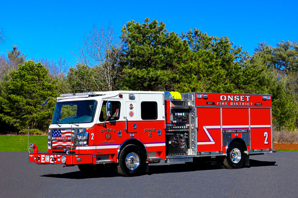 The Onset Fire Department's new Rosenbauer EXT Commander Pumper.
