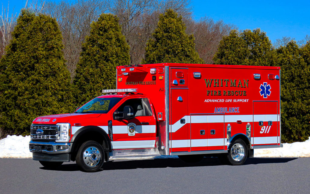 The Whitman MA Fire Department's new Life Line "Superliner" - 2025 Ford F550 4x4.