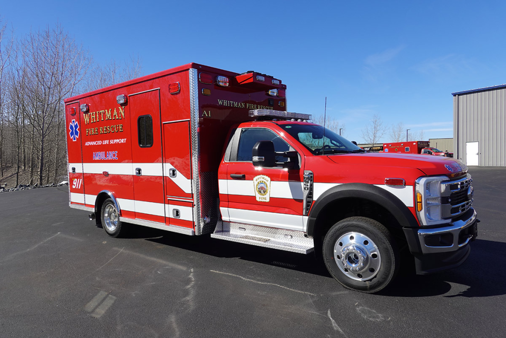 Angled view of the passenger side.