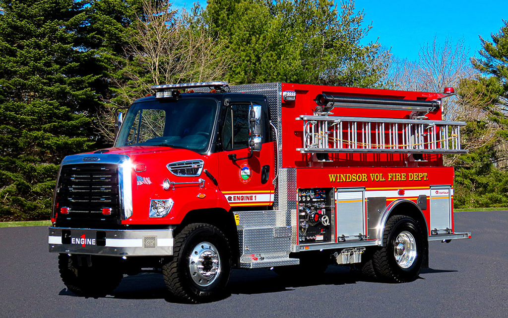 Congratulations to the Windsor, MA Fire Department on the delivery of your new Freightliner/Rosenbauer tanker.