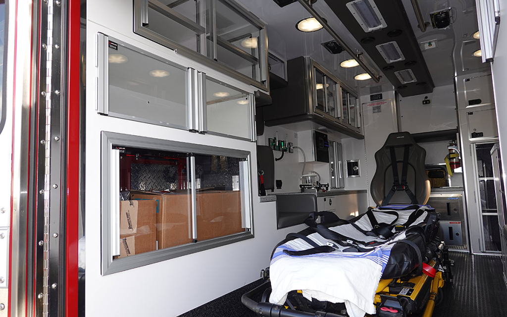 A look toward the left side of the patient care area.