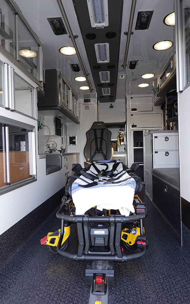 The patient care area.