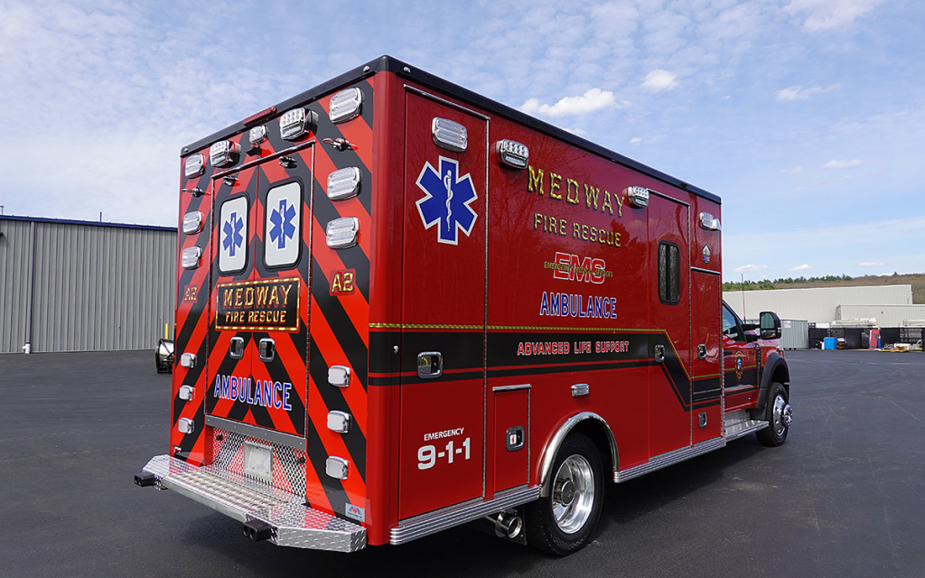 Heading towards the passenger side from the back end.