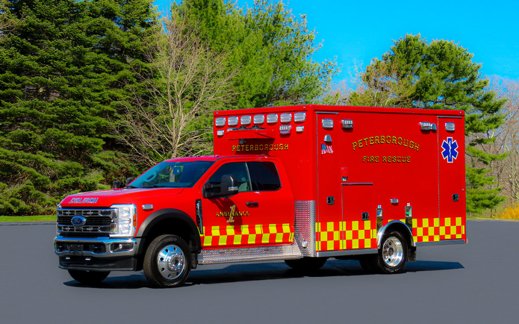 Peterborough, NH Fire Rescue & EMS has a new rescue vehicle. A Life Line "Paraliner" - 2025 Ford F550 4x4.