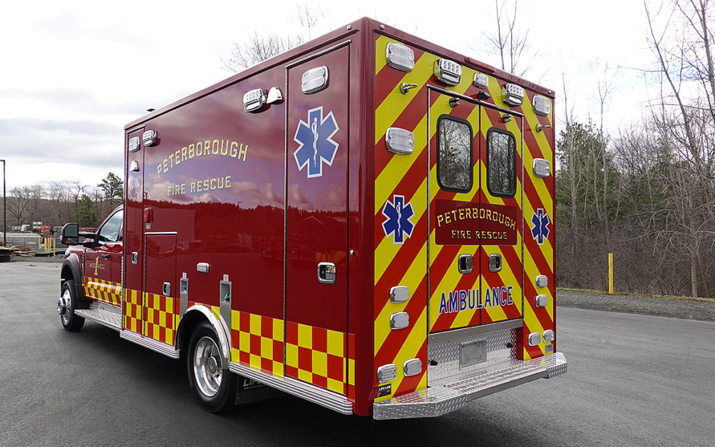 Angled view heading towards the rear.