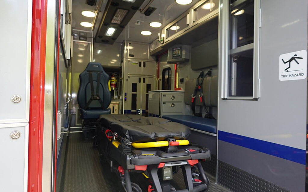 A look towards the right side of the patient care area.