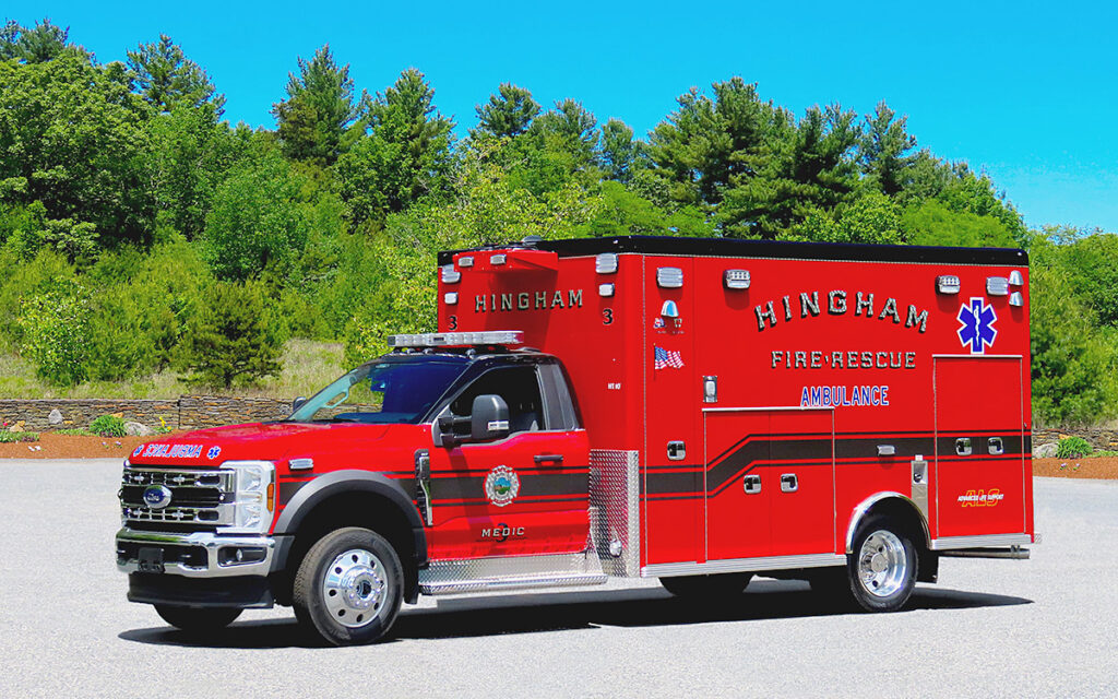 Congratulations to the Town of Hingham Fire Department on their new rescue. A Life Line "Superliner" 2026 Ford F550 4x4.