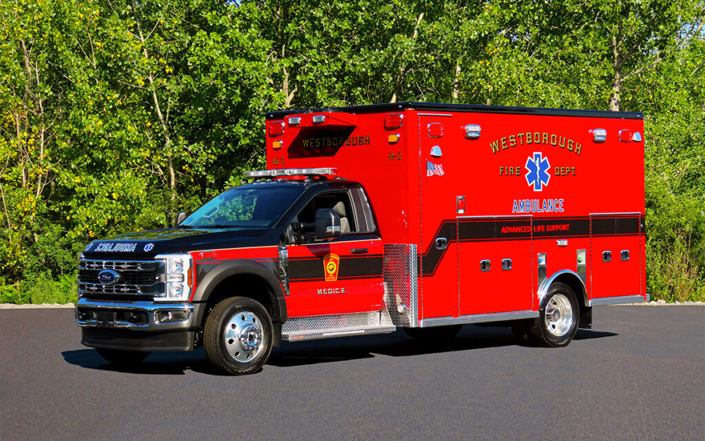 The Westborough Fire Department's new rescue.  A Life Line "Superliner" - 2025 Ford F550 4x4.
