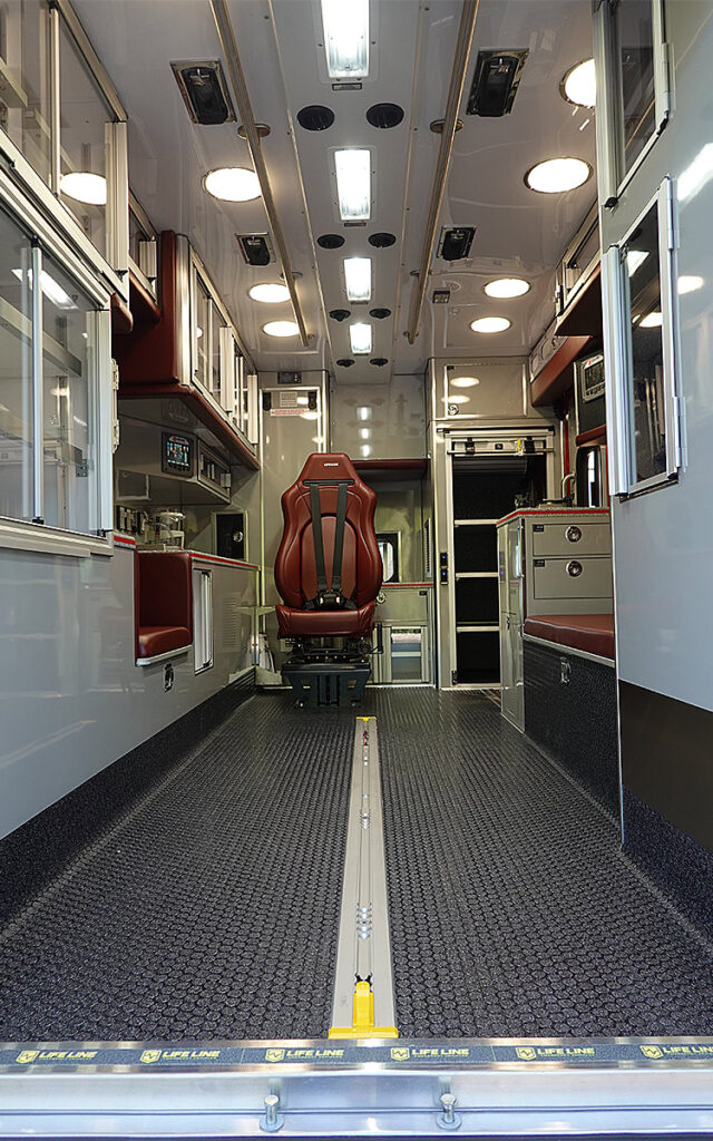The patient care area.