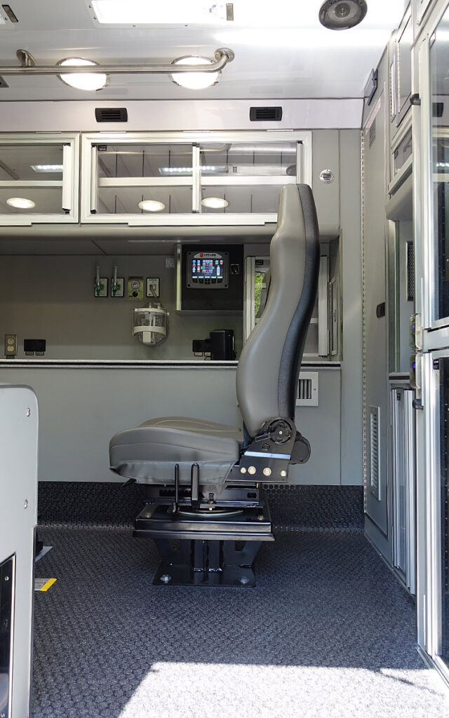 A side door opens to the patient care area.