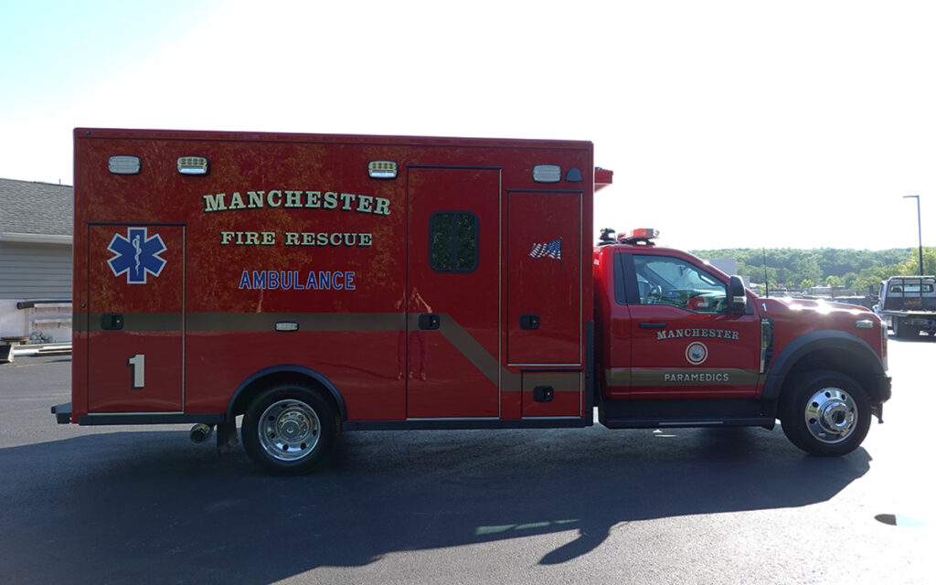 Full passenger side view, with side door.