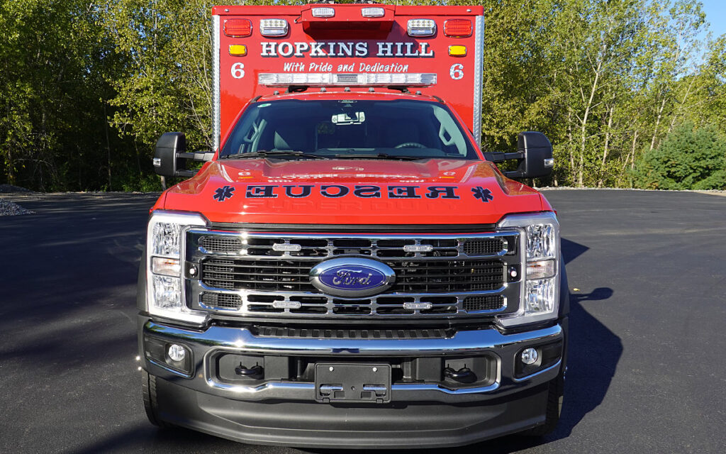 Front end view of the new rescue vehicle.