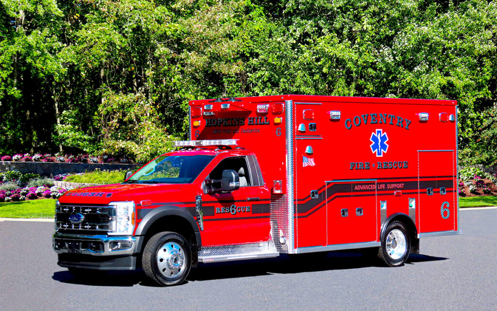 The Hopkins Hill Fire District has a new rescue. A Life Line "Superliner" - 2026 Ford F550 4x4.