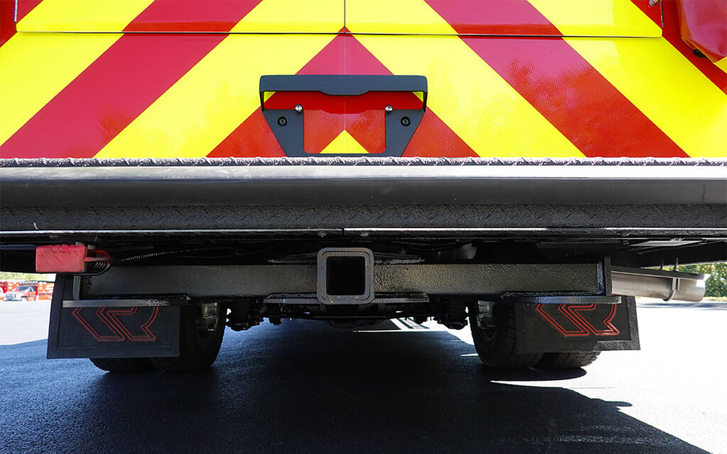 Compartment in the back end.