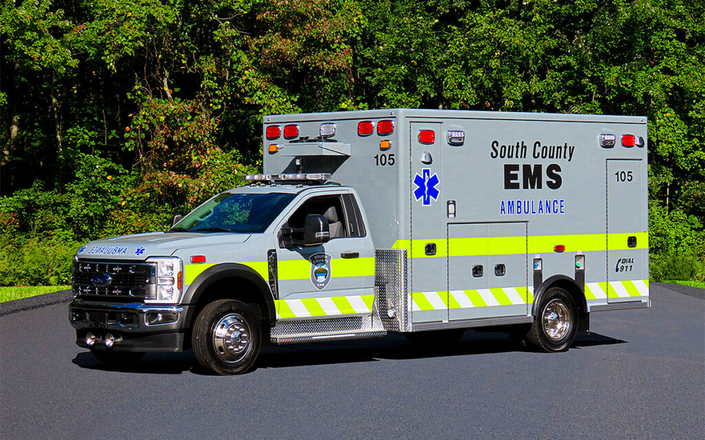 South County EMS - Deerfield MA has a new rescue. A Life Line "Superliner" - 2024 Ford F550 4x4.