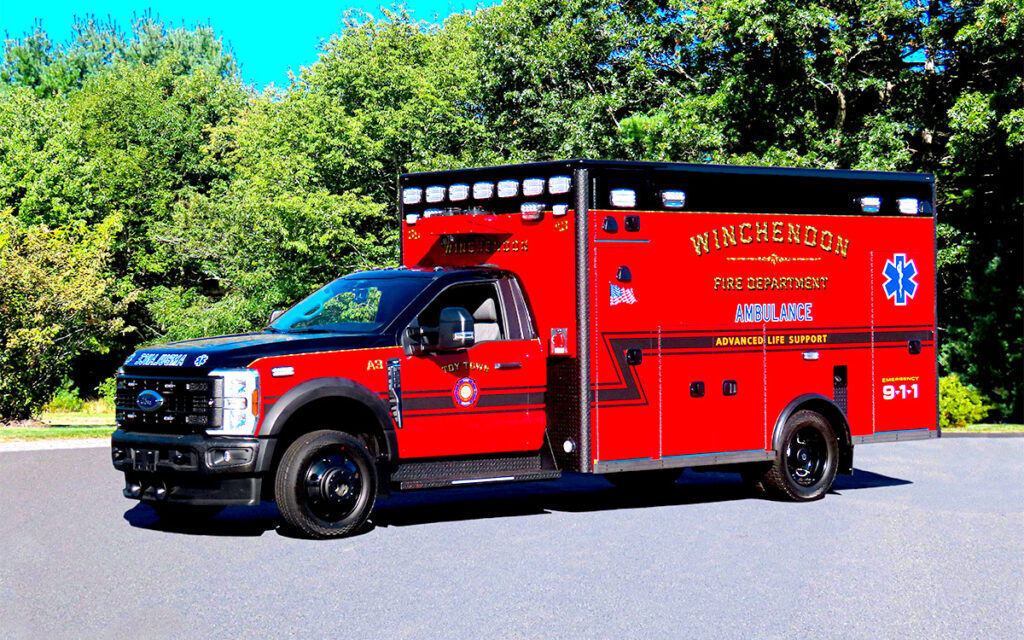 The Town of Winchendon Fire Department has a new rescue vehicle. A Life Line "Superliner" - 2026 Ford F550 4x4.