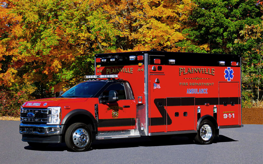 The Town of Plainville Fire Departments new rescue. A Life Line "Superliner" - 2026 Ford F550 4x4.