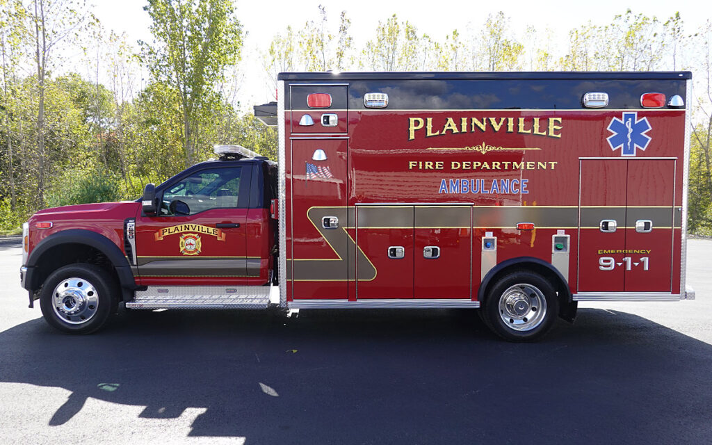 The Town of Plainville Fire Departments new rescue. A Life Line "Superliner" - 2026 Ford F550 4x4.